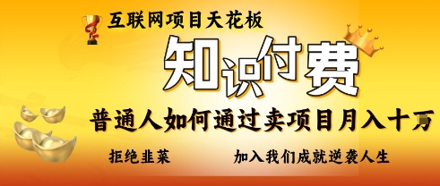 互联网项目天花板，知付付费项目，普通人如何通过卖项目月入十个，拒绝韭菜【揭秘】-源创文化:轻创终点站