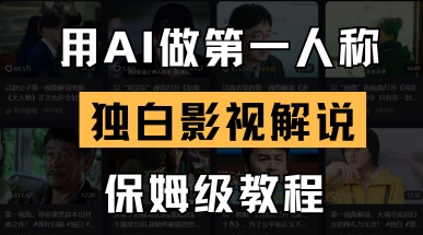 用AI做第一人称独白影视解说，手把手教学，保姆级教程-源创文化:轻创终点站